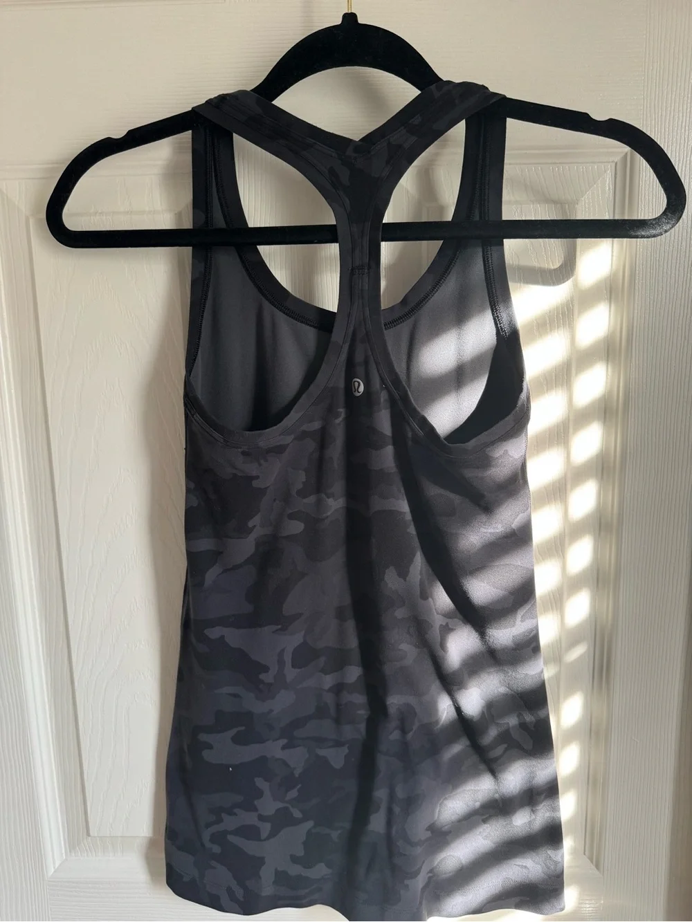 lululemon athletica Black Camo Nulu Racerback Tank